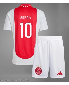 Günstige Ajax Chuba Akpom #10 Heimtrikotsatz Kinder 2024-25 Kurzarm (+ Kurze Hosen)